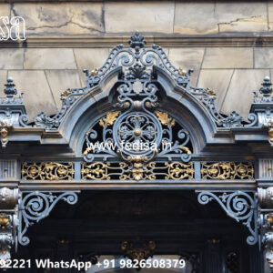 Premium Decorative Iron Balcony Design for Villas No-3628