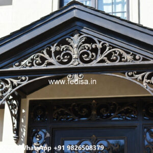 Villa Elevation Iron Design with Elegant Front Concepts No-3641