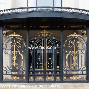 Modern Villa Exterior Iron Structural Beauty No-3664