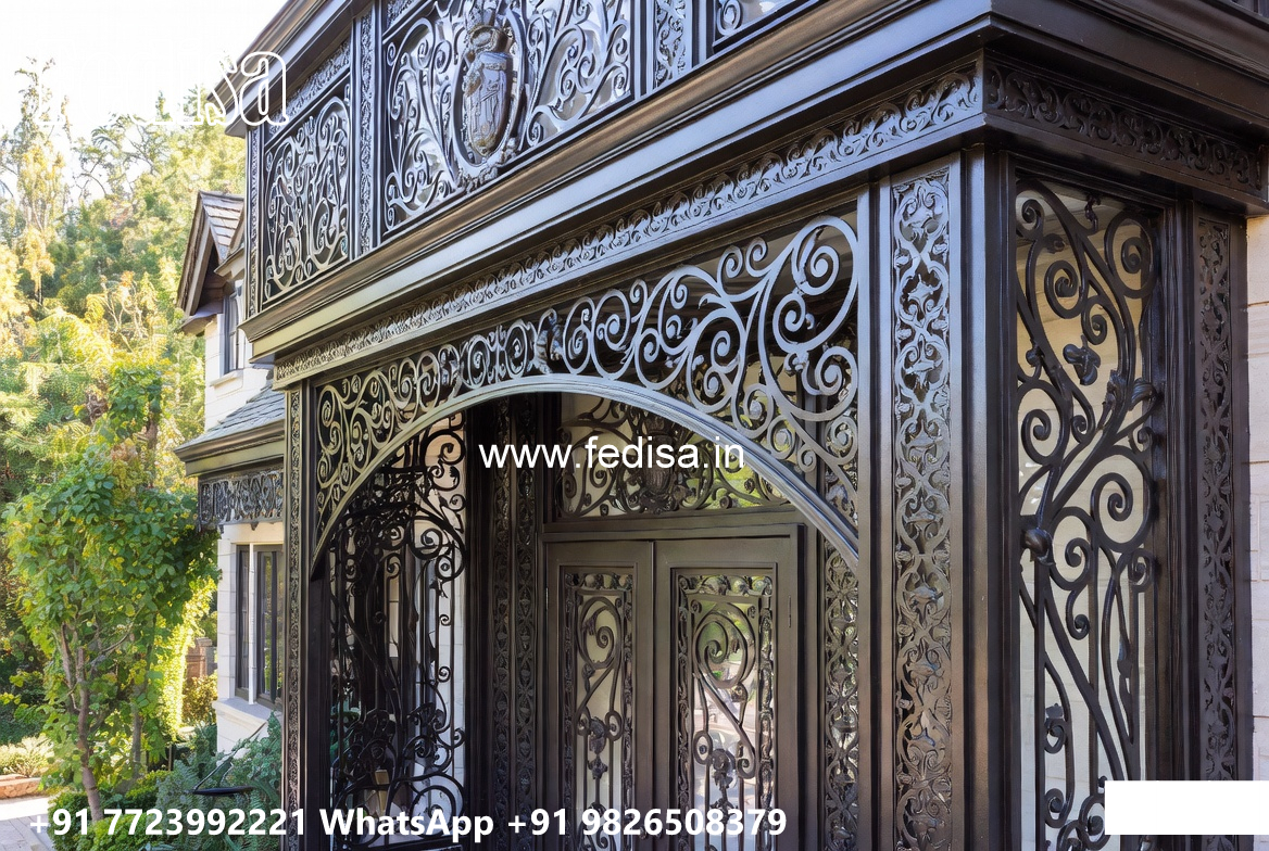 Villa Elevation Iron Design with Premium Artistic Appeal No-3665