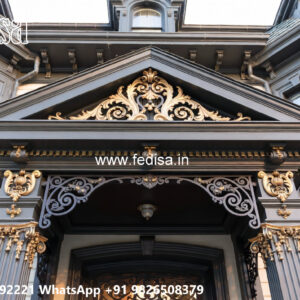 Luxury Villa Elevation Iron Artistic Patterns No-3678