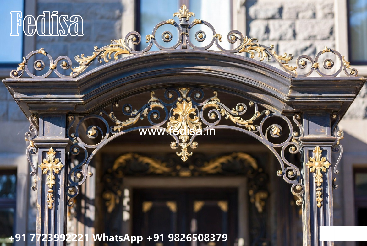 Luxury Decorative Iron Balcony for Villa Elevation No-3711