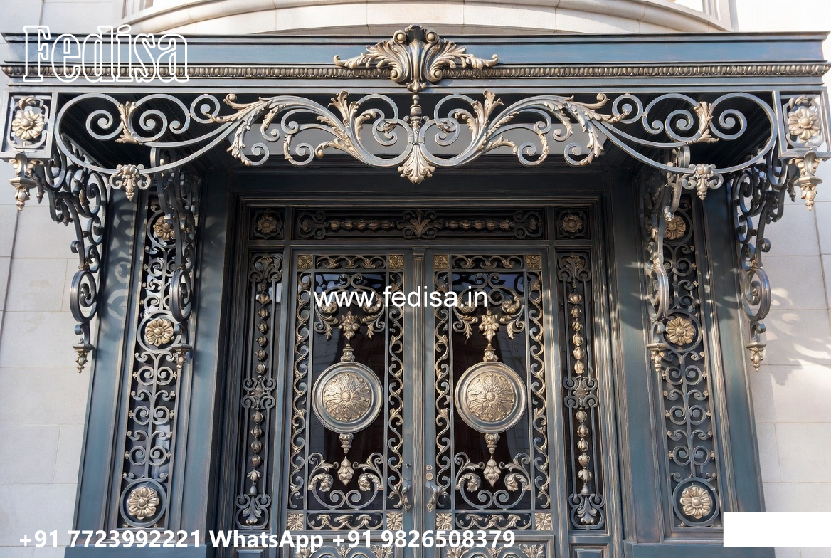 Villa Elevation Iron Design with Artistic Luxury Finish No-3713