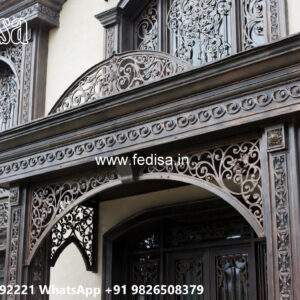Elegant Decorative Iron Front Design for Villas No-3722
