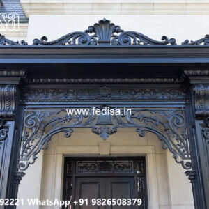 Modern Villa Exterior Iron Artistic Framework No-3724