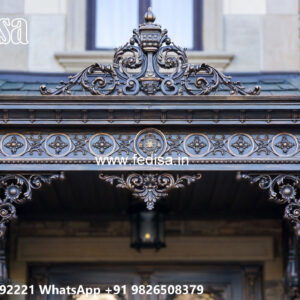 Modern Villa Exterior Iron Structural Detailing No-3734