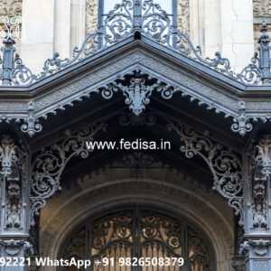 Luxury Villa Elevation Iron Decorative Roofing No-3749