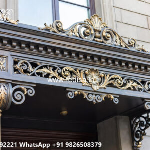 Contemporary Villa Front Iron Cladding Inspirations No-3786