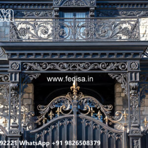 Premium Decorative Iron Front Panels for Villas No-3827