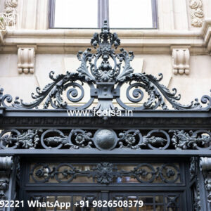 Villa Elevation Iron Design with Attractive Modern Features No-3828