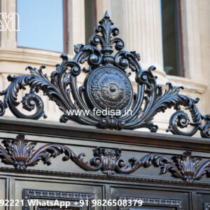 Villa Elevation Iron Design with Artistic Luxury Features No-3890