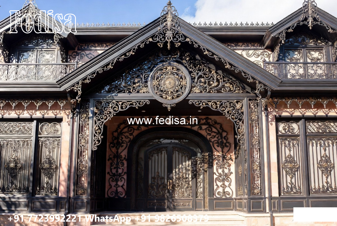 Attractive Decorative Iron Balcony Ideas for Villas No-3906