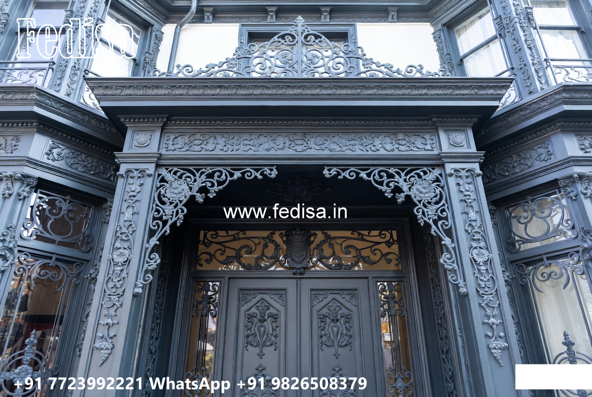Villa Elevation Iron Design with Elegant Artistic Appeal No-3936