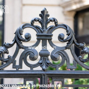 Villa Elevation Iron Design with Stylish Outdoor Framework No-3939