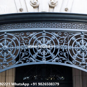 Modern Villa Exterior Iron Structural Framework No-3945