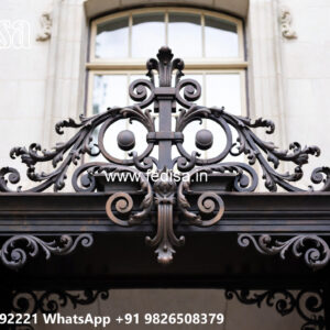 Attractive Villa Exterior Iron Front Patterns No-3969