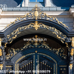 Elegant Modern Villa Exterior Iron Geometric Ideas No-3986